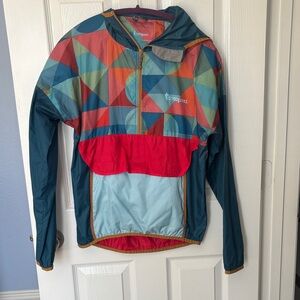 Cotopaxi Multicolor Geometric Windbreaker